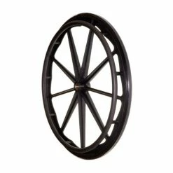 Brand new ❤️ Mon Ster 24" X 1" Solid Black Urethane Mag Push Wheel Assembly For Wheelchairs 🔔