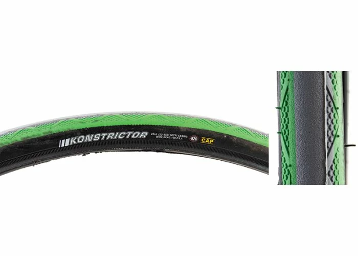 Brand new ❤️ 25"x1" Kenda Konstrictor Tire For Sport Wheelchairs (Black & Green) 🔔