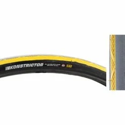 Cheapest ⭐ 25"x1" Kenda Konstrictor Tire For Sport Wheelchairs (Black & Yellow) ⌛
